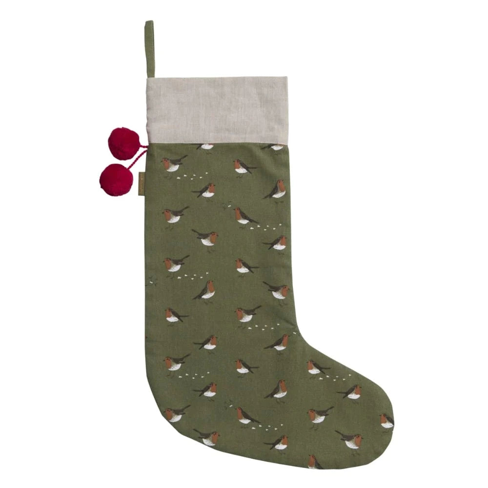 Sophie Allport Robins Christmas Stocking