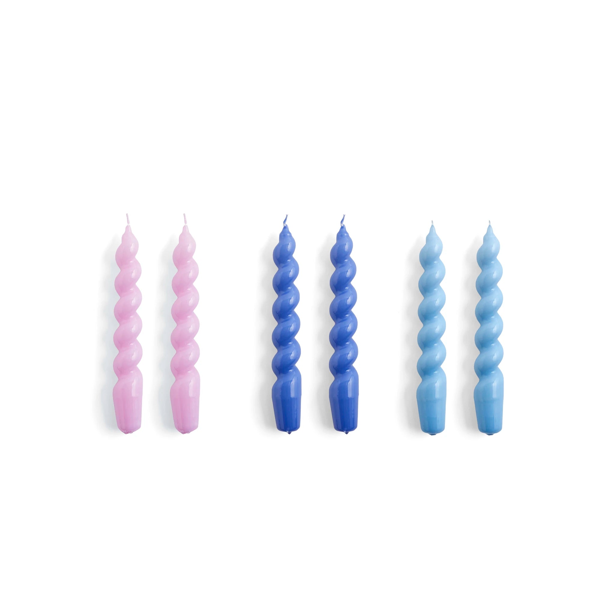 Spiral Candle - Set of 6 | Various Colours | by HAY