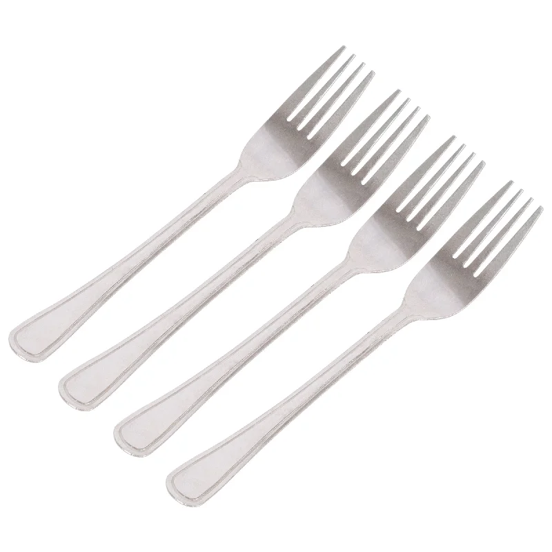 Stainless Steel Dinner Forks - Pack of 4 - By Ashley