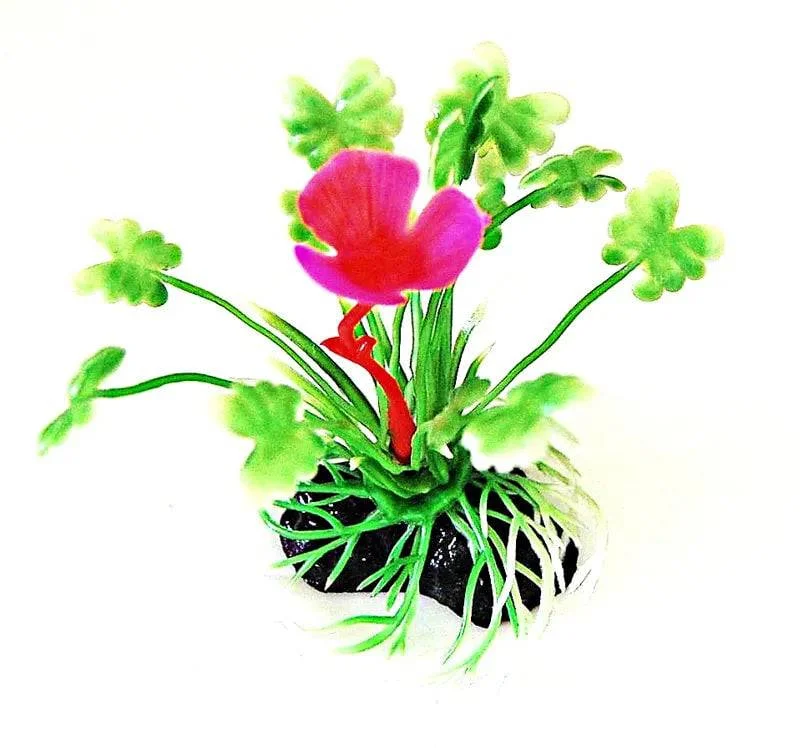 Sunny Aquarium Plastic Plant AP-018 4 Inch