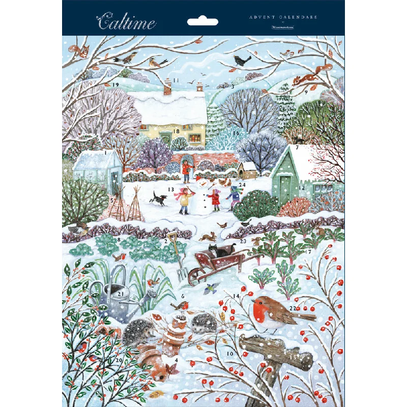 Traditional Large Advent Calendar Allotment In Winter Christmas Advent Calendar