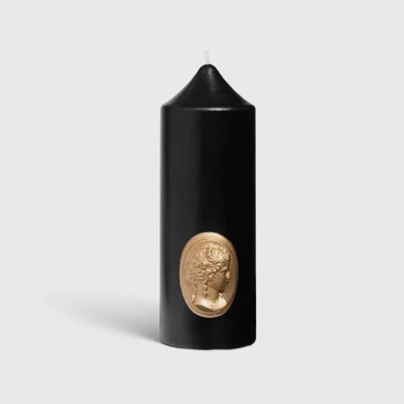 Trudon | Black Pillar Candle | 6 x 15cm