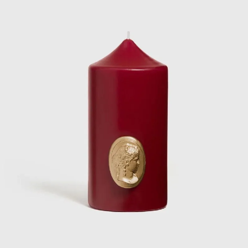 Trudon | Burgundy Pillar Candle | 8 x 15cm