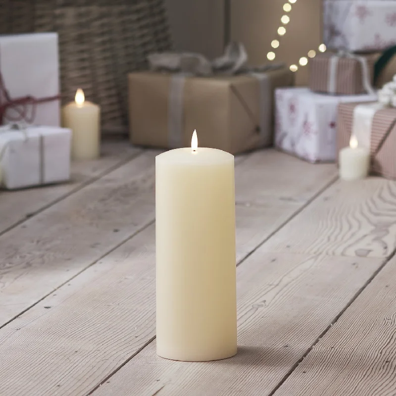 TruGlow® Ivory LED Chapel Candle 25cm