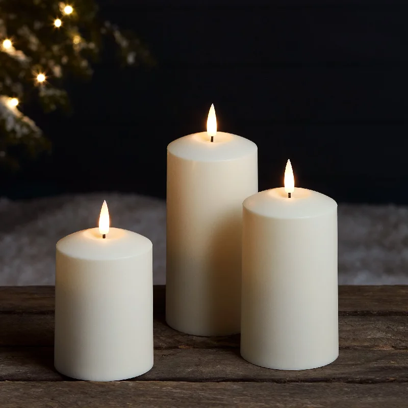 TruGlow® Waterproof Outdoor Candle Trio