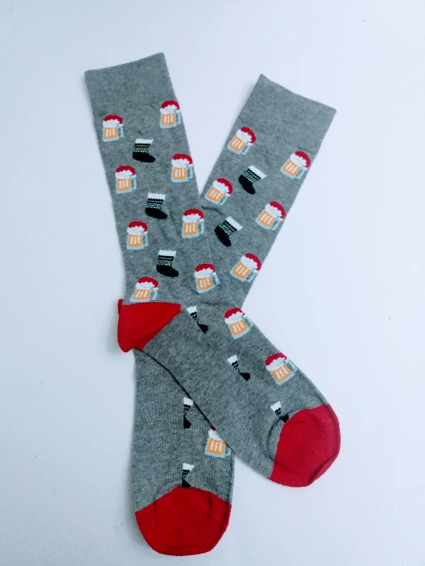 Beers Mug Stocking Crew Socks