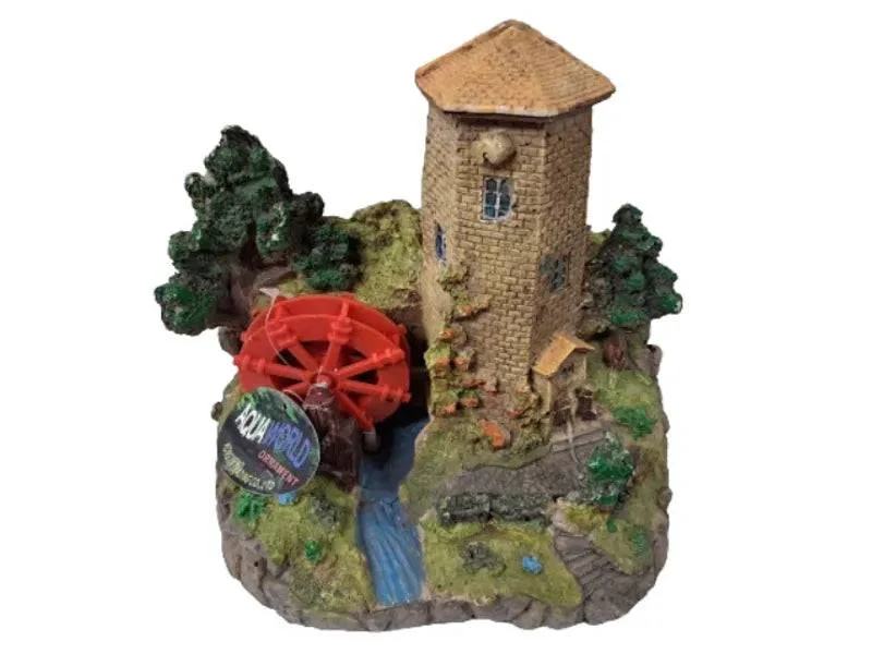 Water Mill Aquarium Ornament