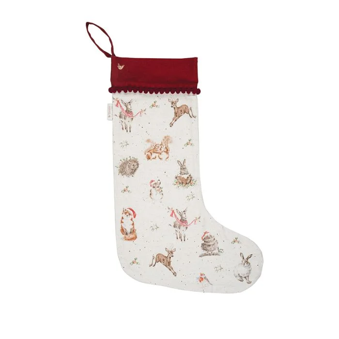 Winter Woodland Christmas Stocking