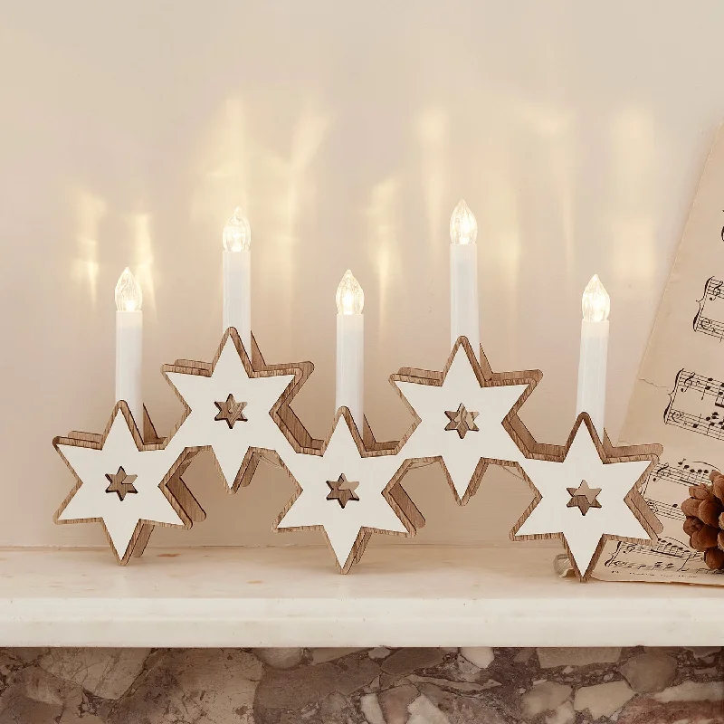 Wooden Star Candle Bridge