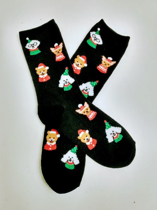 Christmas Dogs Crew Socks